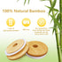 Mason Jar Lids with Straw Hole, 2.76inch Bamboo Lids for Regular Mouth Drinking Jars (3 Pack)