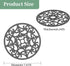 Trivets for Hot Dishes, Silicone Trivet Hot Pads for Kitchen Counter, Silicone Trivets for Hot Pots and Pans, Heat Resistant Mat for Countertop Tabletop, Round Silicone Mat Set of 6 Gray by Kalsreui