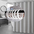 Qulable Shower Curtain Rings 12 Pack Plastic O-Shaped Hooks Glide Easily on Bathroom Shower Rod White