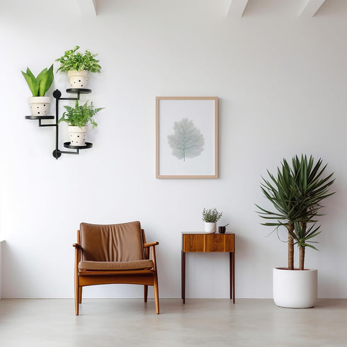 3 Rotating Window Wall Plant Shelves Stand Holder, Tiered Metal Floating Plant Shelf Hanger Indoor , Window Sill Gifts