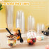 60 Pack (12 oz) Clear Plastic Parfait Cups with Dome Lids No Hole Disposable Party Dessert Cups with Lids Insert Spork