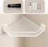 2 Pack 2 Pack Shower Corner Caddy with Hooks , Luxury Organizer with Upgraded Adhesive System for Bathroom,Kitchen