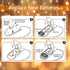 6 Pack 2PCS 6.5ft 20LED Fairy Lights Battery Operated with Timer Remote Warm White Twinkle Lights Waterproof Silver