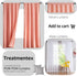 84 inch 2 Treatmentex Pom-pom Sheer Curtains for Living Room, Long Yellow Curtain Drapes for Kids Room Panels Rod