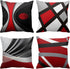 Emvency Set of 4 Throw Pillow Covers, Modern Abstract Red Stripes, 16x16 Inches, Home Decor