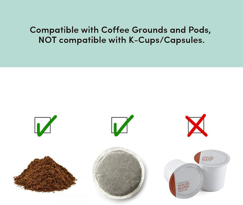 Elite Gourmet EHC113M Personal Single-Serve Coffee Maker, 14Oz Stainless Steel Thermal Travel Mug, Mint