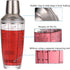 Cocktail Shaker, 12oz Glass Martini Shaker with Measured Mixing Stainless Steel Top Cobbler