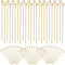 100PCS 6inch Rock Candy Sticks, Wood Swizzle Sticks for Hard Rock Candy, Cake Sticks & Drink Stirrer