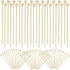 100PCS 6inch Rock Candy Sticks, Wood Swizzle Sticks for Hard Rock Candy, Cake Sticks & Drink Stirrer