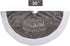 yuboo Gray Christmas Tree Skirt, 36" Faux Fur Pencil Tree Skirt Rug with White Snowflakes for 5-6 ft Christmas Tree