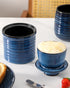 Countertop, Ceramic Butter Crock, Butter Dish with Lid, Pottery Butter Container for French Butter Keeper for Kitchen