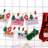 100pcs Christmas Wood Clips, Xmas Tree Snowflake Elk Clothespins, DIY Photo Pegs for Party Favors Decor