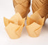 GOLDEN APPLE 200 Pcs Tulip Cupcake Liner Baking Cups for Weddings, Birthdays, Baby Showers (Medium, Natural)