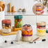 Lids,16oz Set 4, DIMBRAH Overnight Oats Containers with Glass Jars with Lids - Of Practical Oatmeal Container to Go