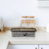 Flatware Tray Kitchen Drawer Organizer with Lid, Plastic Cutlery Tray and Utensil Storage Container with Cover,