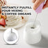 Zulay Kitchen Powerful Mini Milk Frother Handheld - Electric Hand Mixer - Portable Frother Wand for Coffee - Small Drink Blender for Lattes, Cappuccino, Matcha, Hot Chocolate, Creamer - Pink by Zulay Kitchen