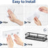 YASONIC Shower Caddy Adhesive, Rustproof Shower Shelves for Inside Shower, Large Capacity Bathroom Organizers