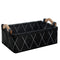 Small Collapsible Baskets, Fabric Storage Bin Organizer for Shelves, Dark Gray for Underwear, Socks, Baby Products
