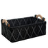 Small Collapsible Baskets, Fabric Storage Bin Organizer for Shelves, Dark Gray for Underwear, Socks, Baby Products
