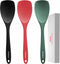Upgrade Silicone Spatula Spoon Set, VOVOLY Heat Resistant Rubber Spoonula, Non-Stick Flexible Scrapers for Baking, 3