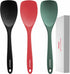 Upgrade Silicone Spatula Spoon Set, VOVOLY Heat Resistant Rubber Spoonula, Non-Stick Flexible Scrapers for Baking, 3