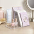 STORi Bliss 10" x 6" Open Compartment Clear Plastic Organizer, Rectangular Makeup & Vanity Container, Set of 2