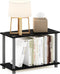 Furinno TURN-N-TUBE Side Table, 2-Tier Modern Rectangle End Table with Open Shelf,