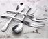 VANRA 5in Flatware Set, Silver Stainless Steel, 4-Piece with 2 Forks and 2 Spoons for Salad and Appetizer