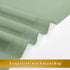Sage Green Sheer Curtains, 36 inches Long, 2 Panels, Solid Cafe Curtains for Bathroom or Kitchen