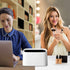 AYADA Tiny Desk Mini Trash Can, 1.5 L Desktop Waste Basket, Cute Plastic Trash Bin for Countertop