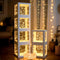 Ledido Transparent Balloon Boxes, Clear Balloon Boxes with 6 Pcs String Lights
