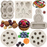 Blueberry Raspberry Strawberry Fondant Molds, Silicone Mold for Cake Decorating, Set of 5