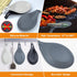 3 Pack Large Silicone Spoon Rest for Stove Top, Heat Resistant Cooking Spoon Holder for Kitchen Utensils