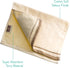 Monogrammed Gifts Fingertip Towels, Set of 4, 11 x 18 Inches, Decorative Golden Brown Embroidered Towel, Extra Absorbent