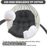 MQK Thick Egg Chair Cushion Replacement, Button Tufted Outdoor Swing Chair Cushion with High Elasticity PP Cotton