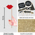 Fully Assembled 60th Birthday Photo Booth Props - Set of 30 - Cute Bday Designs with Real Glitter - Black & Gold Selfie