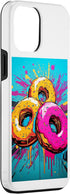 iPhone 14 Pro Max Case for Vintage Retro Doughnuts Pop Art Bakery Goods
