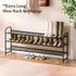 3-Tier Closet Ekisemio Long Metal Shoe Rack, Wide Stackable Shoe Organizer for & Entryway, with Sturdy Wire Grid