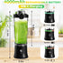 Portable Blender Personal Juicer, 20 OZ Electric Protein Shaker Bottle with Insulated Sleeve, USB-C Rechargeable for