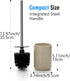 2 Pack Toilet Bowl Cleaning Brush Set for Bathroom, No Assembly, 304 Anti-Rust Handle, No Scratching Toilet Bowl