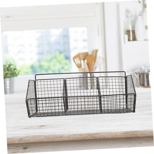 Storage Box Drain Basket Wall Shelf, Single Layer Seasoning Box Organizer for Household and Kitchen