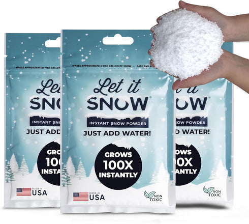 Let it Snow Instant Fake Snow Powder - Made in the USA,