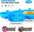 Walfos Silicone Donut Mold - Non-Stick Silicone Doughnut Pan Set, Just Pop Out! Heat Resistant, Make Perfect Donut Cake Biscuit Bagels, BPA FREE and Dishwasher Safe, Set of 2 by Walfos