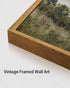 OIQArt Framed Vintage Landscape Wall Art - Natural Scenery Oil Painting Canvas Prints for Kitchen Bedroom Living Room