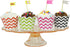 AllyDrew Standard Size Chevron Cupcake Wrappers, Set of 20, Green