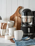 16 oz,Ceramic Set, 3.8 inch, Set 4, LE TAUCI Coffee Mugs Mug Embossment Cups for Latte, Hot Tea, Cappuccino, Mocha