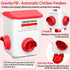 Set, 2 Gallon/18 Chicken Feeder and Waterer Chicken Coop Accessories with Hanging Chicken Feeder and Hanging Chicken