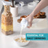 50 Oz Set 2 NETANY Plastic Water Carafe with Flip Top Lid, of Square Base Juice Containers, Clear Plastic Pitcher