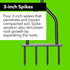 Yard Butler Spike Aerator, Durable Lawn Aerator for Easy Lawn Care & Healthy Growth