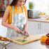Large Wooden Cutting Board for Kitchen Meal Prep & Serving, Bamboo with Juice Groove, 16" x 10"